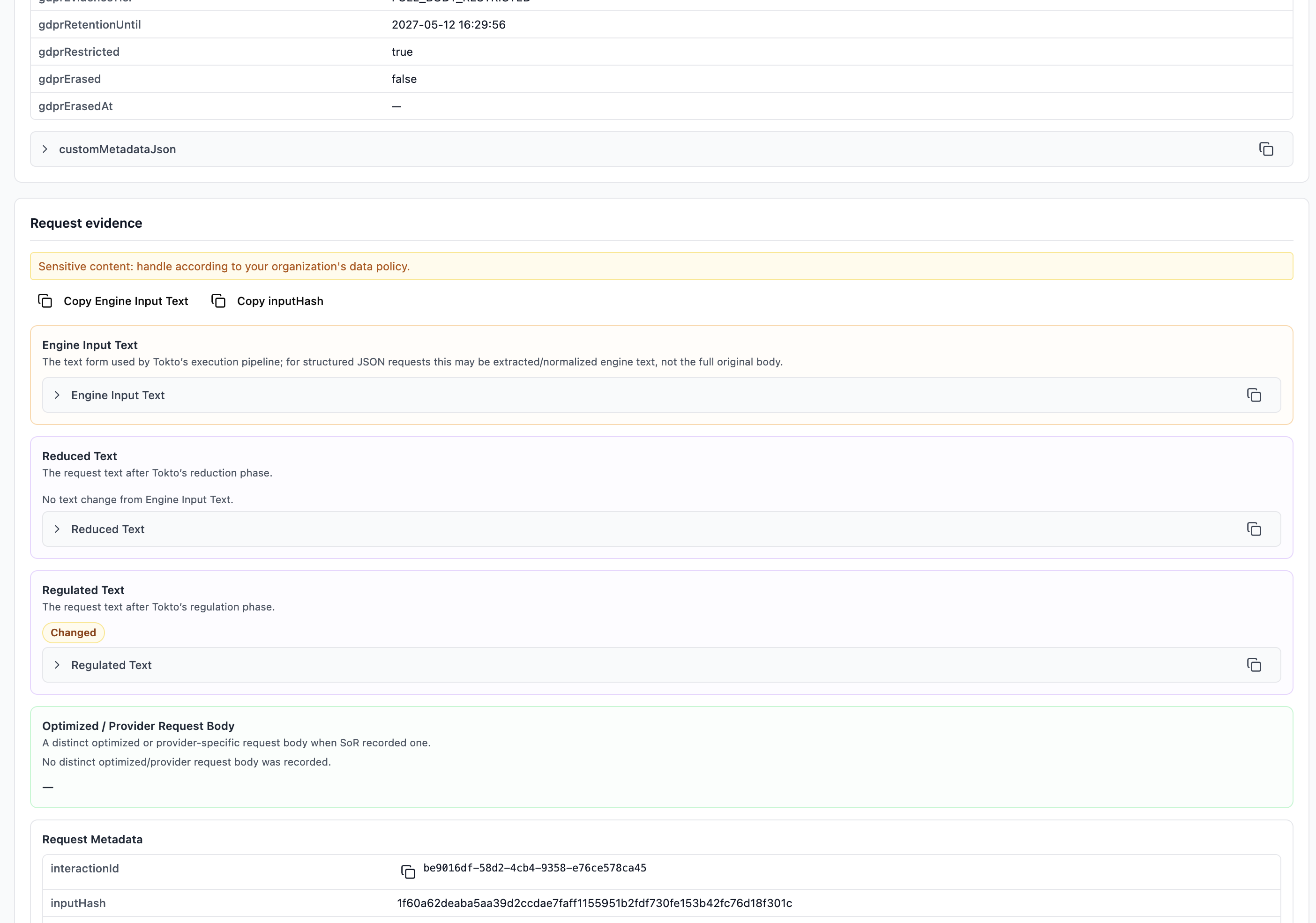 System of record for enterprise AI: inspect, enforce, validate, and record every AI conversation.