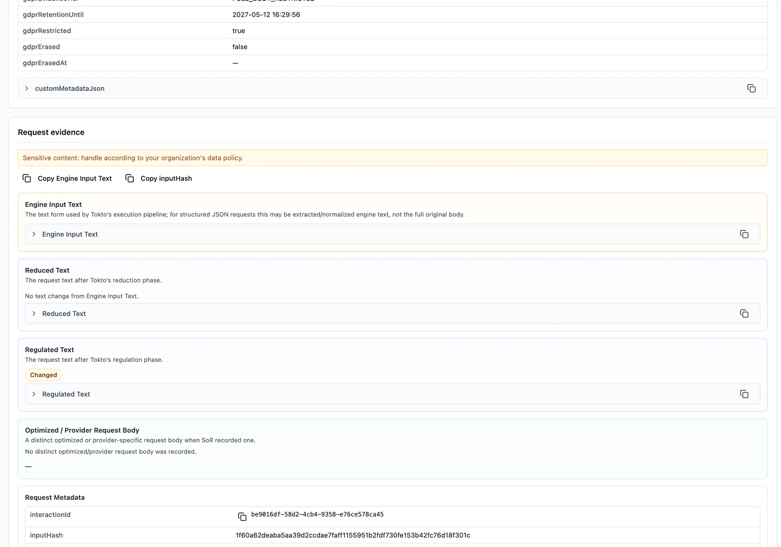 System of record for enterprise Ai: inspect, enforce, validate, and record every Ai conversation.